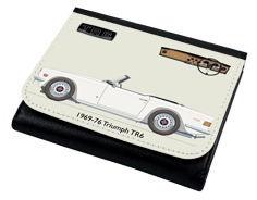 Triumph TR6 1969-76 White (disc wheels) Wallet